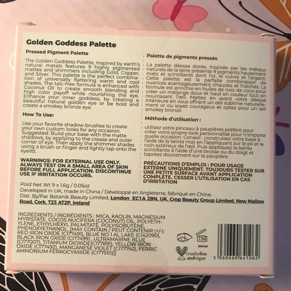 Beautaniq Beauty Golden Goddess Pigmented Eyeshadow Palette. - Picture 3 of 5